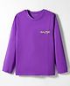 Kookie Kids Single Jersey Knit Full Sleeves Solid T-Shirt - Purple