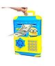 Planet of Toys Minions Trolley Case Piggy Bank for Kids | Large Piggy Bank with Music & Lights | Cartoon Character Design | Coin Storage | Unisex Children Gift