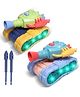 Planet of Toys Electric Tank Toy with Dynamic Music, Cool Lights, 360° Rotating Wheels, Movable Top, 2 Ejectable Bullet Points  Interactive Battle Tank for Kids