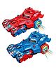 Planet of Toys Space Jet with 2 Ejectable Bikes, Key - Activated Bike Ejection, Lightning & Music Effects, Interactive Space Vehicle Toy for Kids' Creative Play - Color may vary