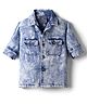 Dapper Dudes Full Sleeves Washed Shirt - Blue