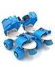 FUNVERSE Adjustable Inline Roller Skates for Kids Girls Age 515 | Beginner-Friendly Skating Shoes with Front Brake & Polyurethane Wheels | Skates for Boys & Girls 5+ Years (Blue, Size 515 UK)