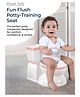 Polka Tots Fun Flush Kids Potty Seat with Flush Sound & Removable Bowl- Pink