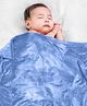 Babyhug Super Soft Coral Fleece Baby Blanket with Ultra-Soft Lightweight & Breathable Blanket  - Blue