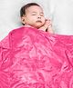 Babyhug Super Soft Coral Fleece Baby Blanket  Pink| UltraSoft, Lightweight Breathable Blanket For Newborns & Toddlers| Warm, Hypoallergenic & Machine Washable For All-Season Comfort| Quick Dry