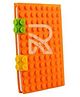 Rushabh Novelty Notebook Lego (m) Orange  Lego Dairy 100-Pages Ruled