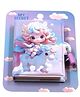 Rushabh Novelty Notebook 1300-4 Purple Unicorn design Lock dairy 80-Pages Plain