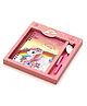 Rushabh Novelty Notebook 2214 Peach Unicorn dairy 96-Pages Ruled