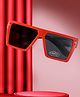Kool kidz Colour Blocked Square Polarized Sunglasses - Black