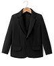 Pine Kids Knit Full Sleeves Solid Blazer - Black