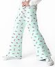 Nautinati Cotton Lycra Knit Strawberries Printed Bootcut Leggings - Green
