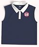 Nautinati Cotton Knit Disney Mickey & Friends Featuring Sleeveless Minnie Mouse Printed Polo Tee - Navy Blue