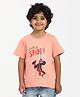 Nautinati Cotton Knit Marvel Featuring Half Sleeves Spider Man Printed Tee - Baby Pink