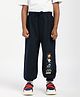 Nautinati Cotton Blend Knit Marvel Avengers Featuring Characters Printed Joggers - Blue