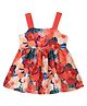 Nautinati Knit Sleeveless Floral Printed Dress - Multi Colour