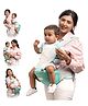 BAYBEE Flownest Baby Carrier for New Born | 6 in 1 Hip Seat Front and Back Carry Position Adjustable Buckles, Breathable Mesh, Padded Non-Slip Seat & Back Support Kangaroo Bags