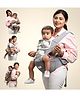 BAYBEE Ergonest Hip Seat Baby Carrier with 6 Carry Positions | Baby Carrier with Hip Seat for 0 to 36 Months Babies | Ergonomic Carrier Bag with Lumbar Support, Storage Pockets, Wide Seat Cushion