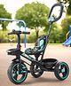 Baybee Blaze 2 in 1 Convertable Baby Tricycle for Kids | Smart Balanced Baby Trikes with Removable Parental Handle, Safety Belt, Footrest & Dual Storage | Kids Cycle for Boy Girl (Sea Green)
