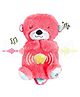 Kidology Breathing Teddy Bear Baby Plush Toy - Pink- Height 30 cm