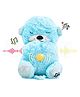 Kidology Breathing Teddy Bear Baby Plush - Blue -Height 30 cm