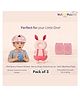 NeonateCare safety combo of Baby Helmet Head Protector and knee pads (Pink Happy helmet Pink Rabbit Head protector and multicolor knee pads) - Pink