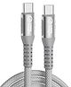 case-magic 240W Type-C to Type-C Fast Charging Cable (1.2M, Grey) Nylon braided, PD chip, 480Mbps data