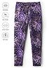 Pine Active Knit Full Length Super Stretch Printed Leggings - Violet