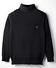Noddy Full Sleeves Solid Turtle Neck Tee - Black