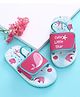 Babyoye Back Strap Closure Sea Life Printed Flip Flops - Pink & Sea Green