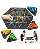 New Pinch Large Size Chain Triangle Chess Game, Triggle Game, Board Game for Family Game Night - Family Board Games for Kids and Adults - 2-4 Players - Ages 5 Years and Up MULTICOLOR