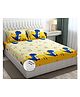 Kids wonders kids print fitted  bedsheet  in dino print  With 2 Pillow Covers.