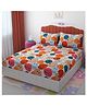 KIDS WONDERS Kids Print Fitted Bedsheet in floral print With 2 Pillow Covers.