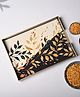 Von Casa Multicolor Leaf Textured Design Small Serving Tray