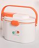 Von Casa First Aid Box ,White & Orange ,Plastic ,Oval Shape