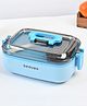 Von Casa Lunch Box with Spoon ,500 ml ,Blue ,Rectangular Shape