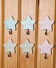 Von Casa Sticky Hook Set (2 pcs x 3 Sets) ,Star Shape ,Multicolour ,Glossy Finish