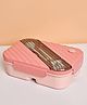 Von Casa Lunch Box with Spoon & Fork (1250 ml) ,Pink ,Rectangular ,Vector Line Design