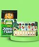 Clapstore Toys Jungle Piano Montessori Busy Board , Wooden Musical Sensory Toy for Toddlers , Encourages Musical Play, Fine Motor Skills, and Cognitive Development