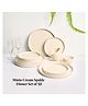 Voncasa Glossy Minto Cream Sparkle Dinner Set (Pack of 12)