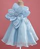 Enfance Sleeveless Butterfly & Floral Applique Detailed Knee Length Dress - Ferozi