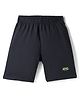 Kookie Kids Premium Heavy Gauge Single Jersey Knit Above Knee Length Shorts with Badge Detailing - Black
