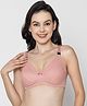 Mine4Nine Knit Solid Maternity Non Padded Bra With Nursing Access - Light Pink