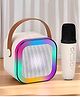 NEGOCIO K12 Wireless Karaoke Mic With Speaker: Bluetooth-Enabled Multiple Compatibility Modes, RGB Lighting, and Party POP- PACK OF 1- COLOR MAY VARY