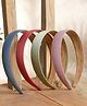 Stol'n Set Of 4 Solid Hair Bands - Multi Colour