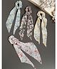 Stol'n Set Of 4 Floral Printed Rubberbands - Multi Colour