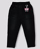 Kiwi Denim Woven Washed Jeans With Butterfly Designed Key Chain - Black