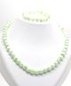 Aabacus Beads Detailed Necklace & Bracelet Set - Green