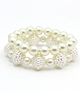 Aabacus Set Of 2 Beads Detailed Bracelets - Off White