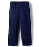 Babyhug Knit Full Length Solid Color Fleece Pant - Navy Blue