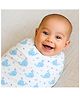 TUMMY New Born Baby Muslin Swaddle - Whale